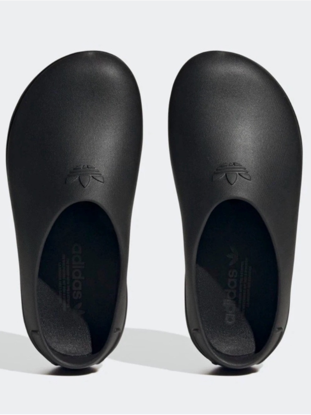 adidas Women’s Black Slip-On Rubber Flats
